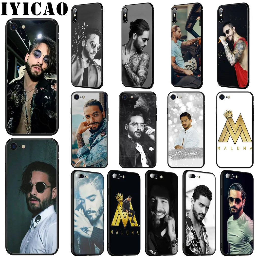 

IYICAO Singer Maluma Soft Silicone Case for iPhone 11 Pro Max XR X XS Max 6 6S 7 8 Plus 5 5S SE Phone Case