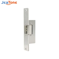 Jeatone – serrure électrique réglable, languette de verrouillage sécurisée, Double Mode de déverrouillage, NC/NO 12V, système de contrôle d'accès de type étroit 