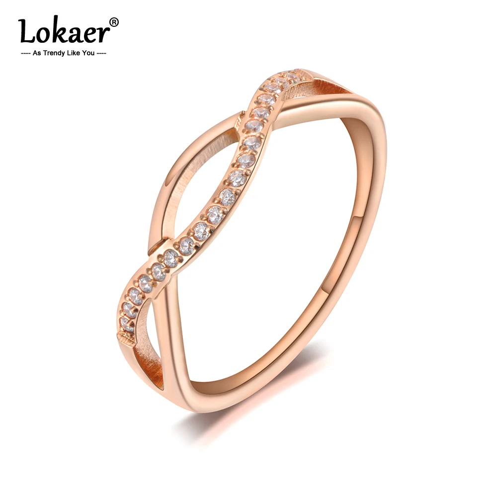 Кольцо Lokaer из нержавеющей титановой стали с геометрическим крестом свадебные