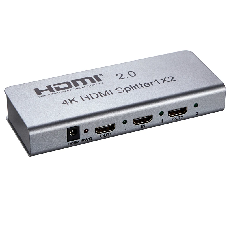 HDR HDMI 2.0 ø, 2 Ʈ HDMI ø, 1 in 2 out, RS232 & EDID, PS5, PS4 ,  TV ø, 1x2  , 4K, 60Hz