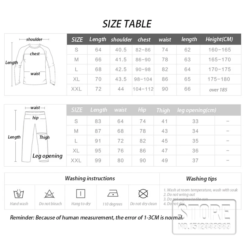 Men's Motorcycle Breathable Underwear Set Skiing Base Layer Long Johns Shirts Tops Bottom Absorbs Sweat Quick drying clothes