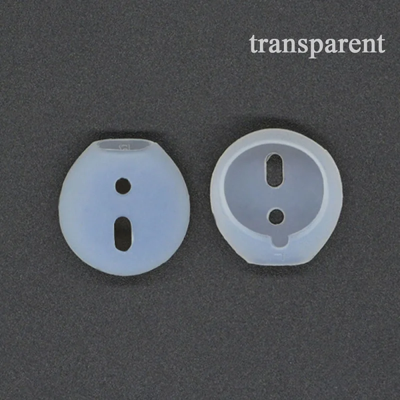 Transparent 2/пара, противоударный мягкий силиконовый чехол для наушников для беспроводной bluetooth-гарнитуры для Apple AirPods - Цвет: Transparent