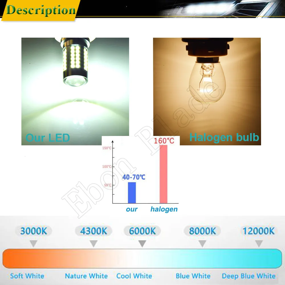 2 шт. P36S светодиодный автомобиль лампы 3030 66SMD белый 6000K Автомобильная Противо-Туманная светильник DRL лампа стоп-сигнала 6 в, 12 В, 24 В постоянного тока, 30V DC автомобильного транспортного средства для укладки волос