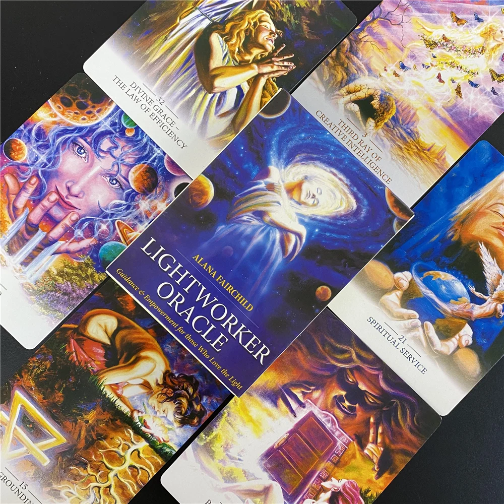 

Lightworker Oracle Tarot Card Fate Divination Game Card English Entertainment Board Game Toy For Adult Children