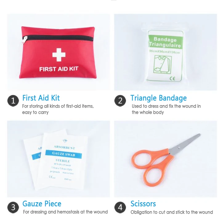 Портативный аптечка первой помощи сумка для путешествий Медицина посылка набор для оказания первой медицинской помощи сумки маленькие