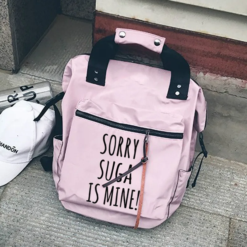 Новая Мода Kpop Bangtan JIMIN V SUGA Boys Hetzelfde Student Meisje Jongen Handtas Rugzak клатч сумка Twee Kleur женский рюкзак