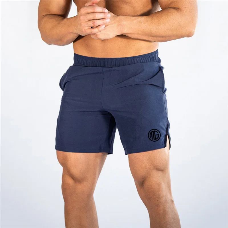 Mens Muscle Comfortable Running Mesh Bodybuilding Training Fashion Brand Workout Gym Breathable Fitness Plus Size Sports Shorts