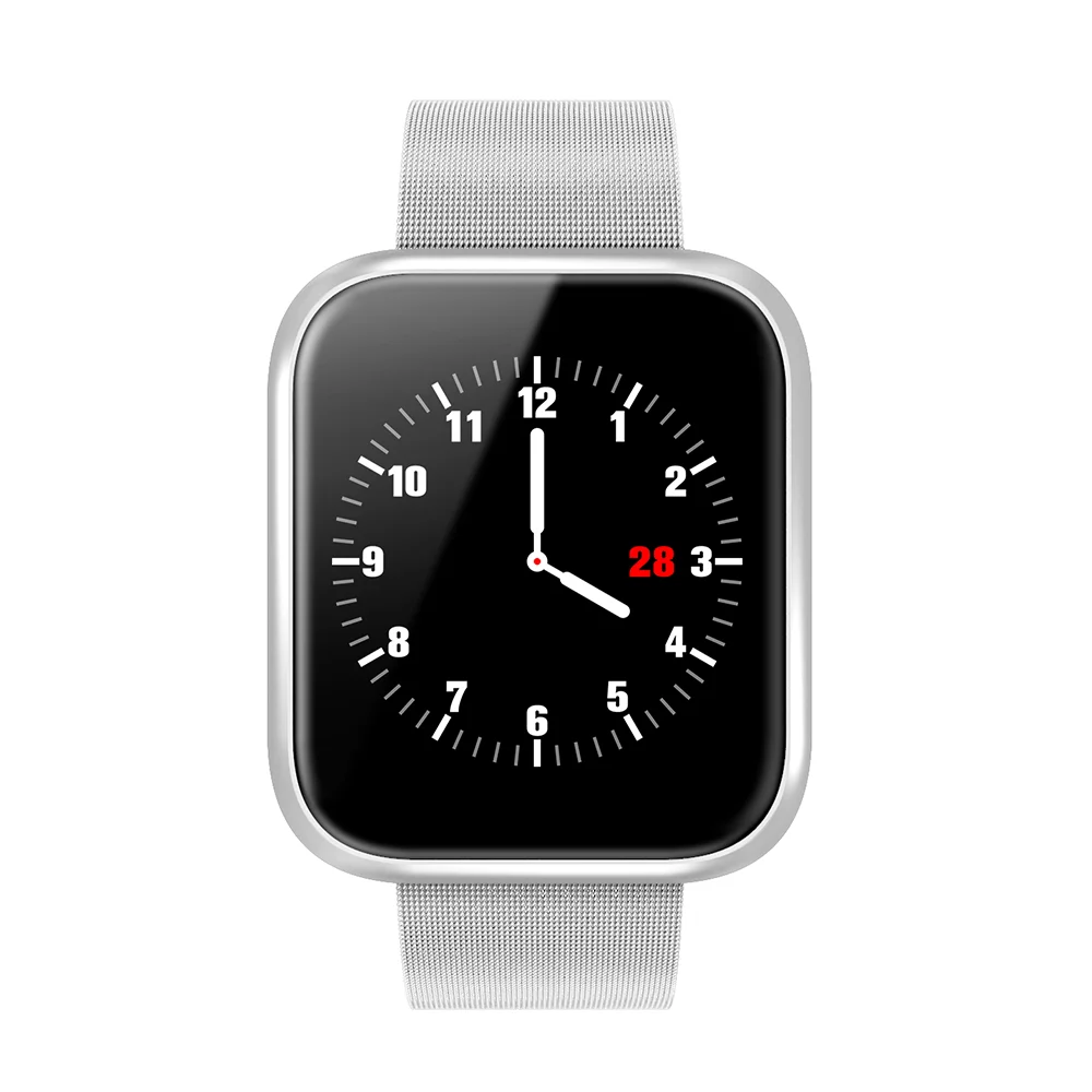 silver-steel Водонепроницаемый смарт-часы для женщин, умный браслет, браслет с монитором сердечного ритма, кровяное давление, кислородный спортивный трекер, фитнес - Цвет: silver-steel