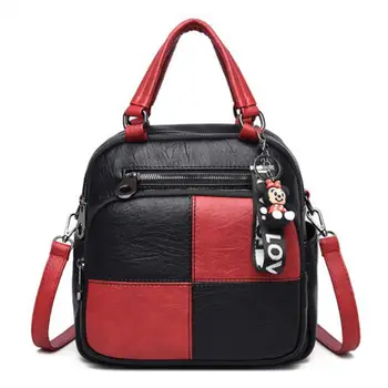 

2020 Women backpack shoulder bag high quality leather school bag for teenage girls fashion woman bag travel backpack mochila