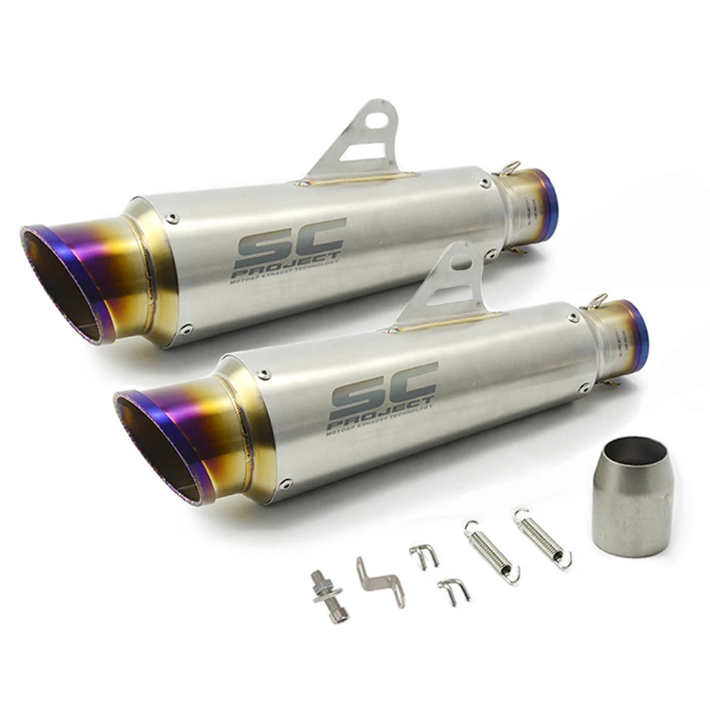 

Universal Motorcycle SC Escape Exhaust Pipe Modified Muffler DB Killer for R15 MT-03 Z900 Ninja 300 ATV CBR500R Silencer