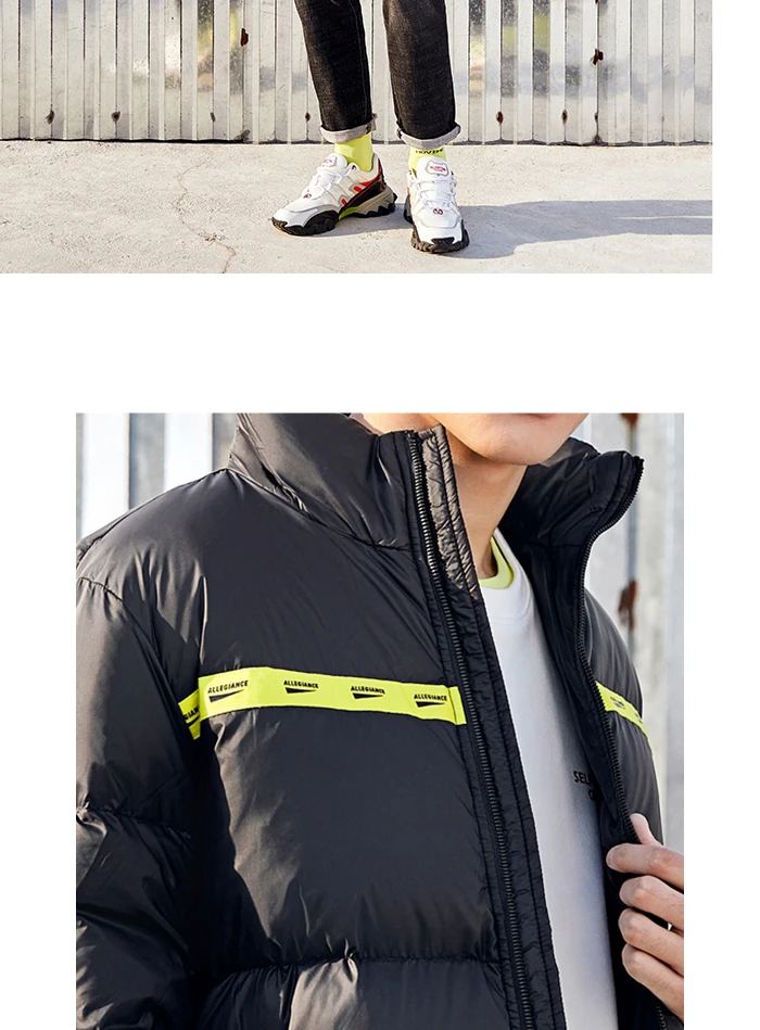 SEMIR пуховик для мужчин зима новое короткое толстое теплое пальто мужская одежда с принтом куртка для взрослых