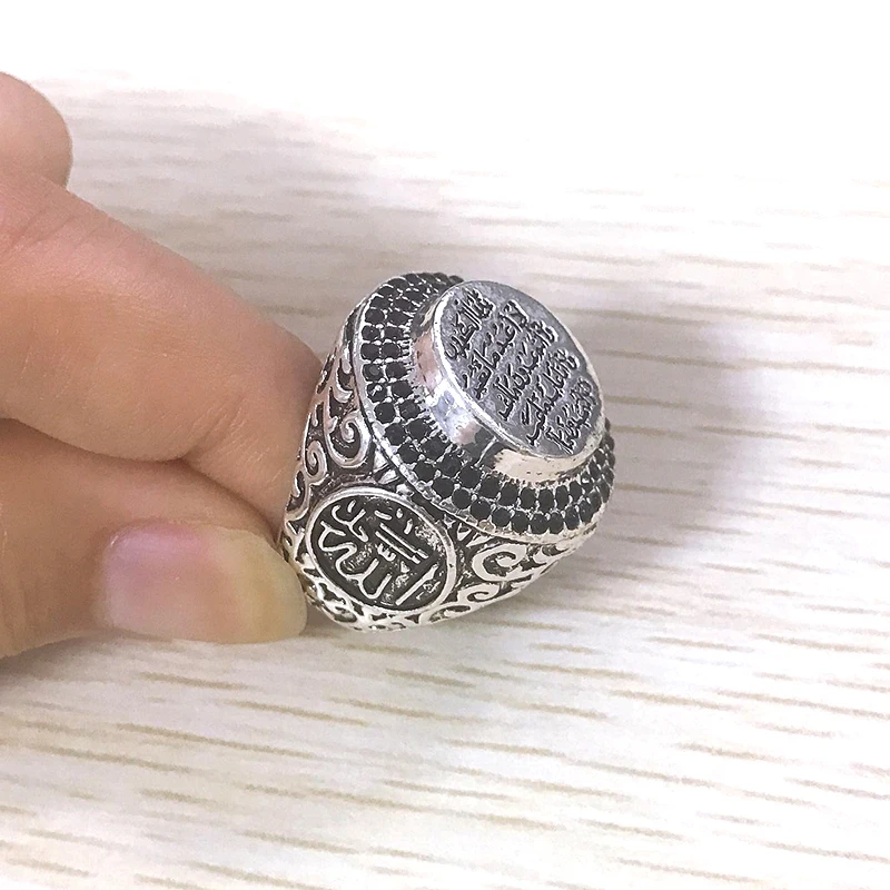 Винтажное кольцо в стиле панк мужское хип хоп старинное серебряное с резным