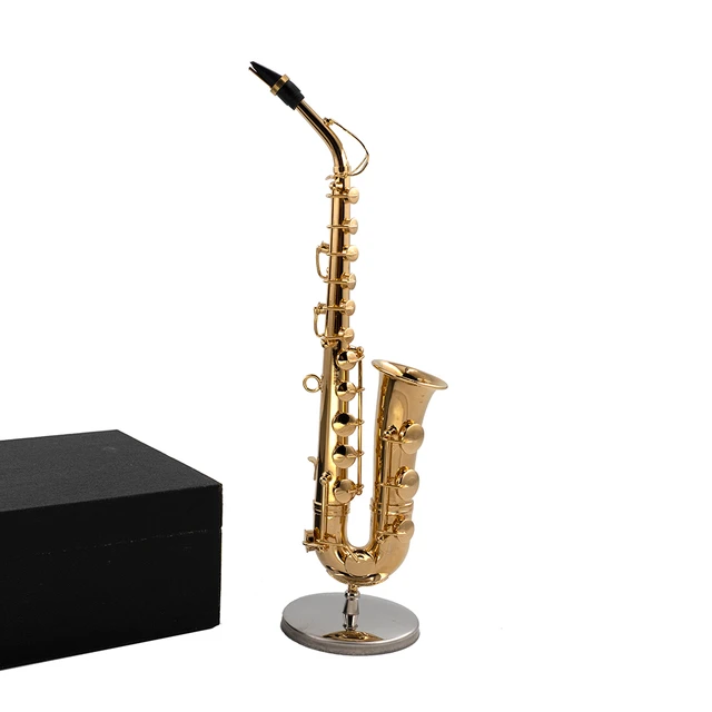 Mini Saxophone Modèle Miniature Sax Modèle Ornements Décoratifs
