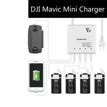 

DJI Mavic Mini 6 in 1 Intelligent Fast Charger 4 Battery Housekeeper Remote Controller Balance Charging Mavic Mini Accessories