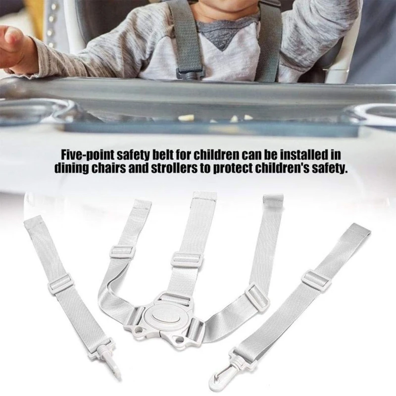 77HD Baby Universal 5 Point Harness High Chair Safe Belt for stroller Kid Buggy Children Seat Pushchair Dining Chair