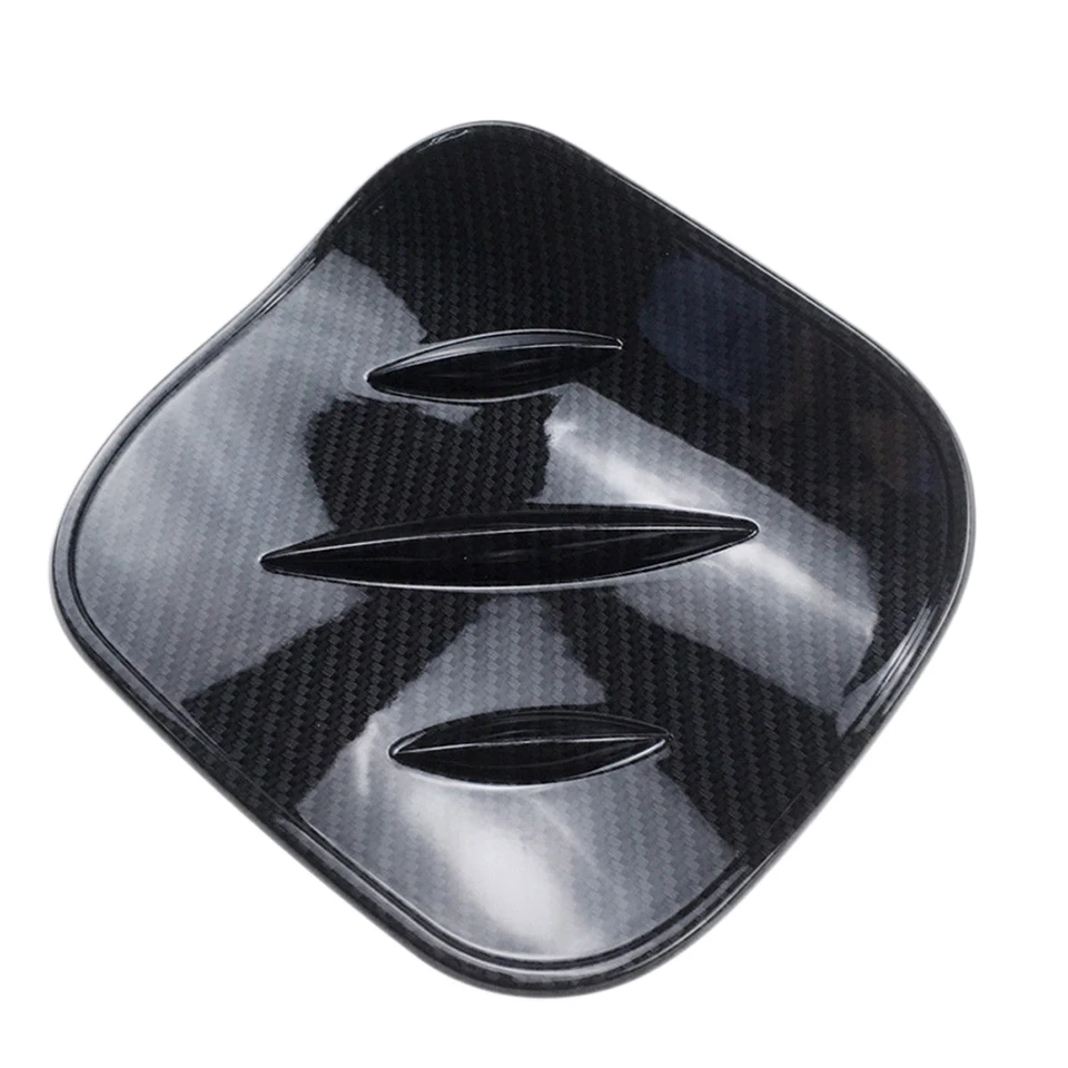 Carbon Fiber Look Gas Cap Cover For Toyota C-HR CHR 2016-2018 – Black, ABS Plastic