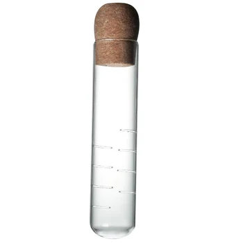 

1PC Cork Glass Bottle Transparent Tea Strainer Mini Empty Bottle Tea Infuser Tube Brewing Test Tube for Home Party Office