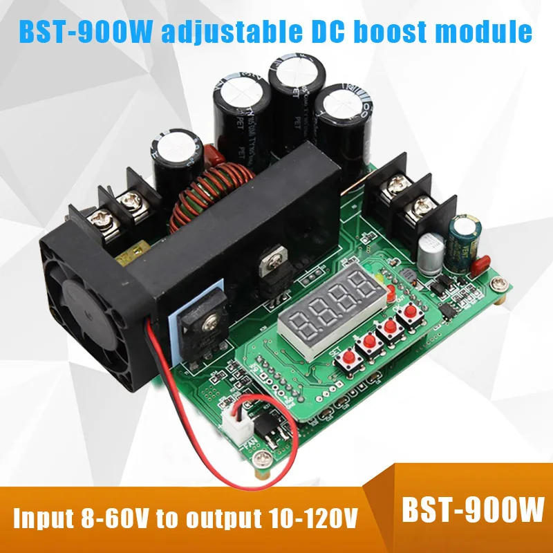 BST-900W DC повышающий преобразователь Высокоточный светодиодный модуль управления 10A 120 В DIY трансформатор напряжения регулятор CLH@ 8