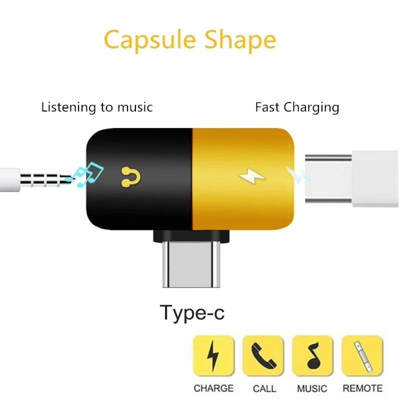 Адаптер USB Type c adaptador для samsung note 10 plus a80 huawei mate30 pro oneplus 7 7t pro cargador y audio tupec Adaptateur