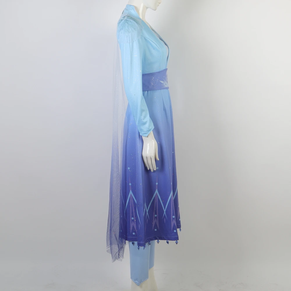 Новинка из мультфильма Холодное сердце 2en Косплэй Снежная королева для взрослых