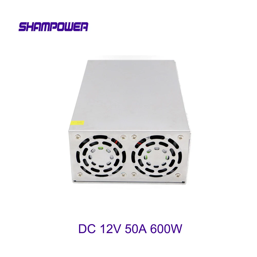 DC 12V большой источник питания 600W 50A AC 110V/220V к переключатель адаптер безопасности