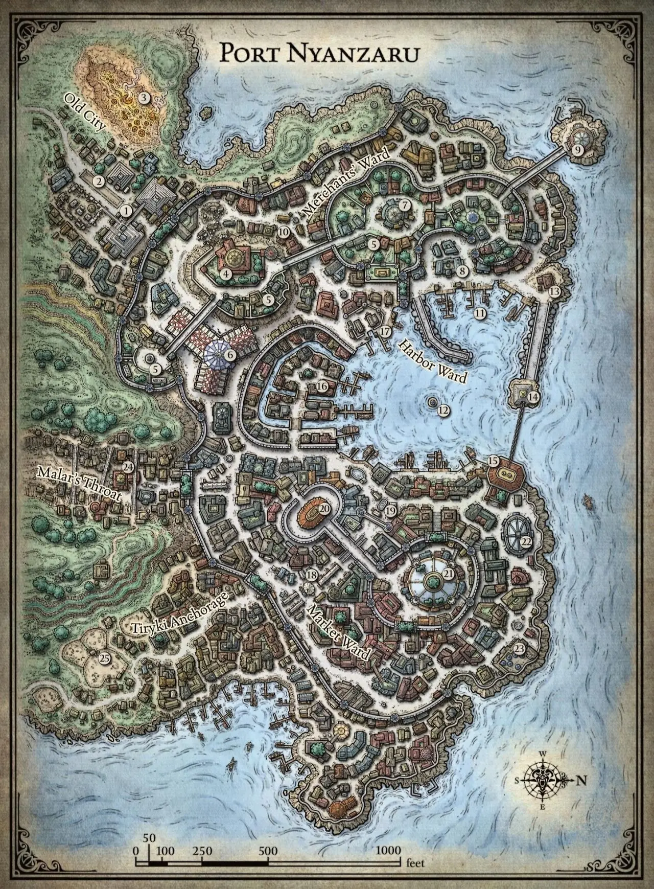 Бургундия Винтаж D& D Подземелья и Драконы карты плакат Королевский сад классический холст картины настенные плакаты Наклейки домашний Декор подарок - Цвет: Бургундия