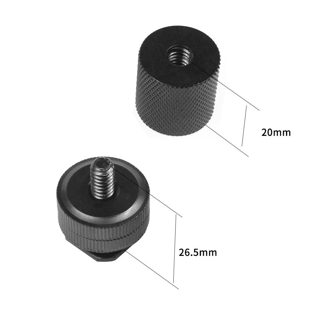 COLD SHOE MOUNT Aluminum Adapter Bracket Hot Shoe With 1/4 Thread For Camera $11.35 - CA