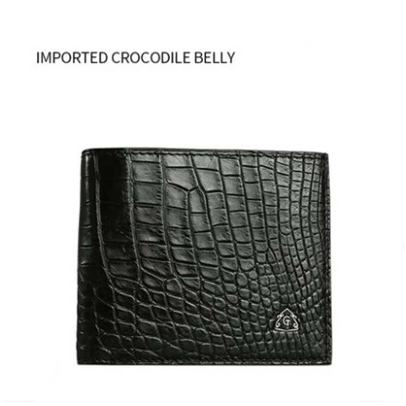 

gete crocodile leather wallet male Brief paragraph men wallet Cross section business wallet Card package men wallet