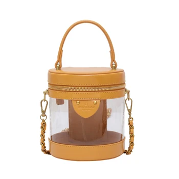

Transparent Women Handbags Fashion Shoulder Bag Bucket bag Clutch Bag Evening Bag 2020 Daily Use For Women Wallet Shoulder Bags