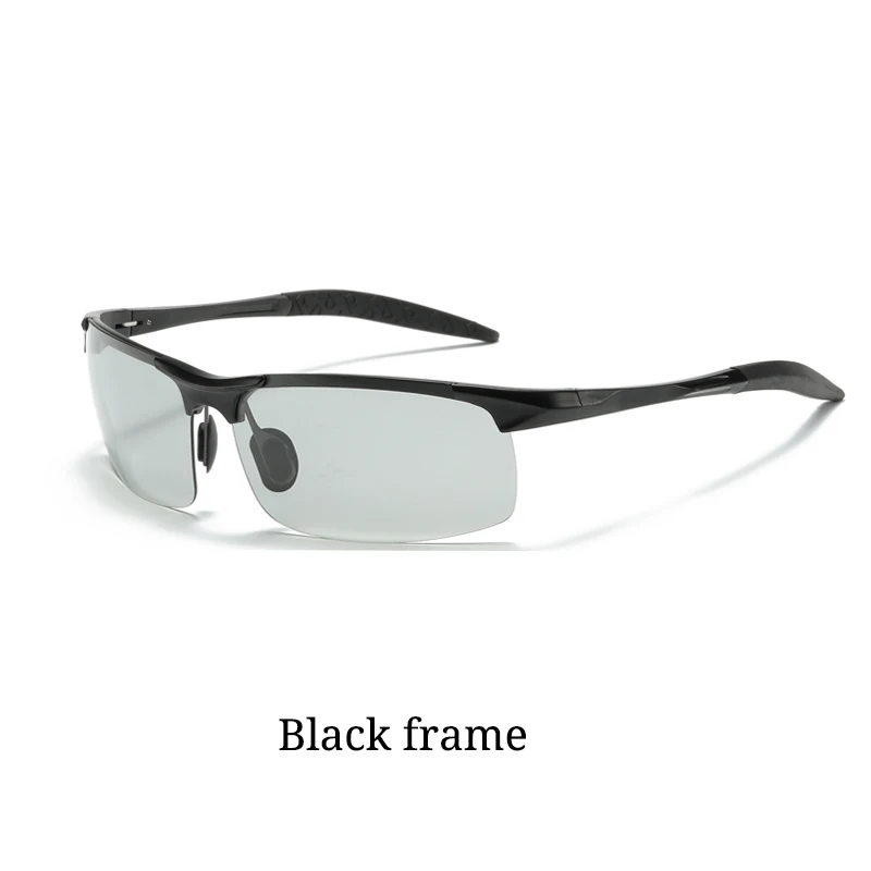 Black frame Новые велосипедные очки дневные и ночные солнцезащитные очки мужские очки велосипедные спортивные очки для рыбалки и вождения фотохромные защитные очки - Цвет: Black frame
