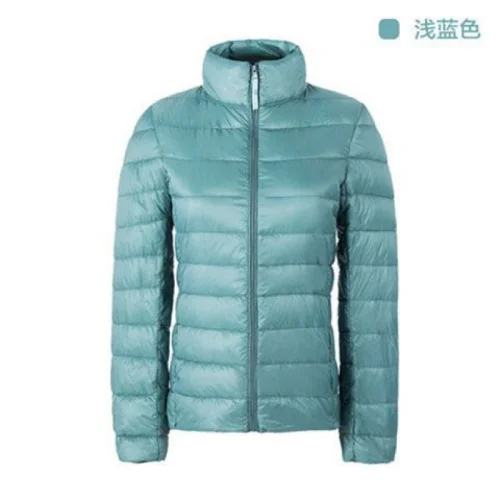 16 NoEnName_Null Женская Uniqlo стильная легкая куртка на утином пуху зимняя верхняя одежда пальто пуховик Новая мода корейского размера плюс - Цвет: 16