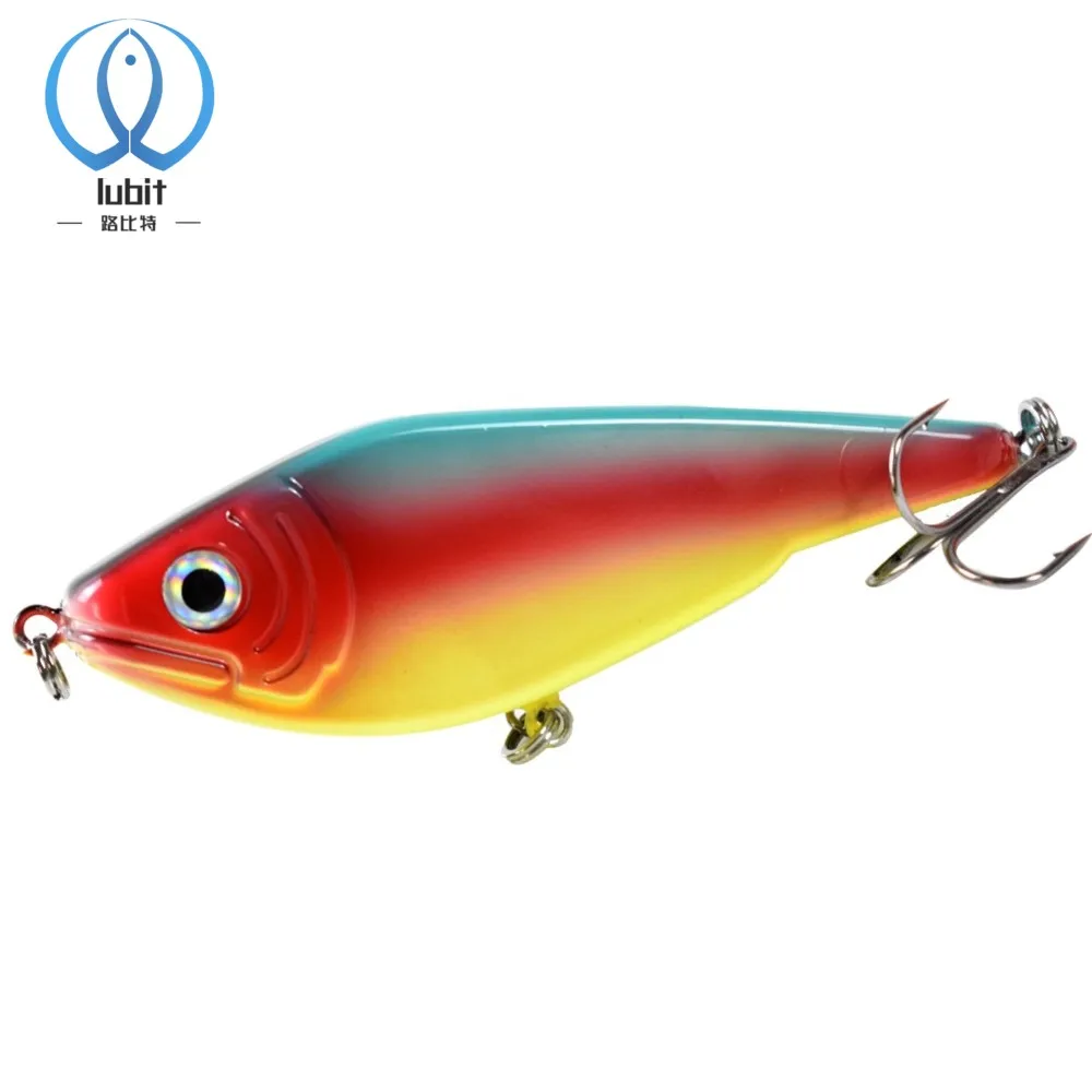 Lubit musky jerkbaits 9 см 26 г пресноводные рыболовные приманки жесткий воблер медленно