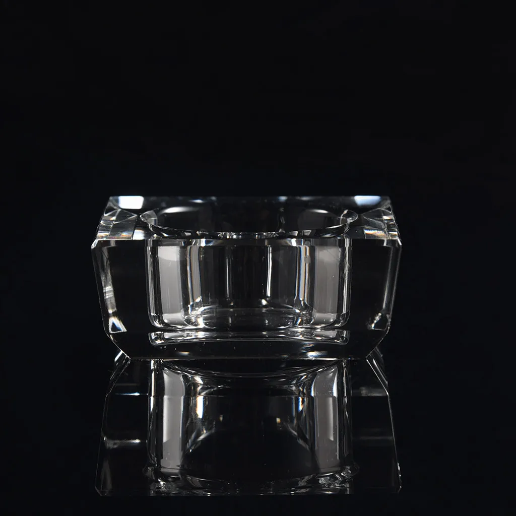6x6/5x5 cm Clear Crystal Glass Candle Holder Candlestick Wedding Idea K9 Crystal Table Bar Coffee Shop Home Decorations#G7
