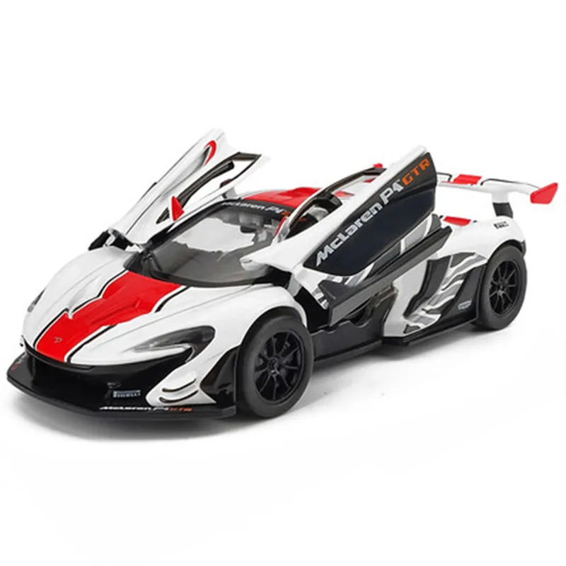 1/32 литой McLaren 600LT P1 GTR спортивный автомобиль модель игрушка сплава звук светильник