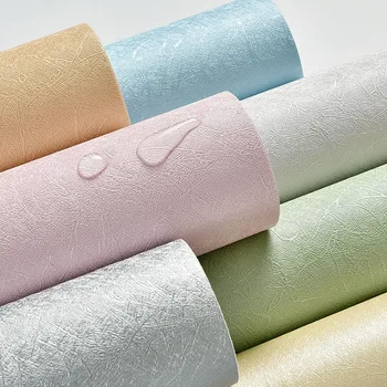 

2020 PVC Self adhesive Wallpaper Furniture Renovation Stickers Waterproof Kitchen Cabinets Wardrobe Door Wood Decorative Film