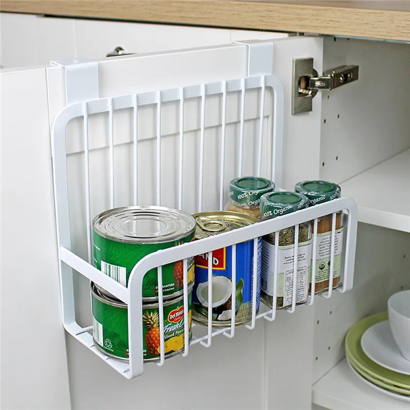 Углеродистая сталь полки для хранения продуктов питания кухонная приправа подставка для баночек и флаконов для хранения Подставка-органайзер для холодильника настенный крючок