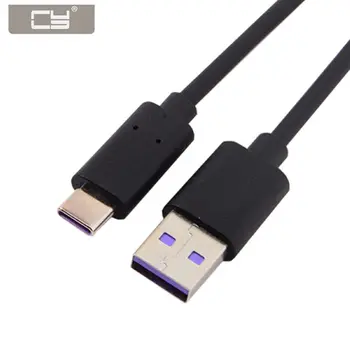 

CY Fast Charge 40W 5A Type-C USB-C to USB 2.0 Data Cable for Phone Huawei Mate 9 & P10