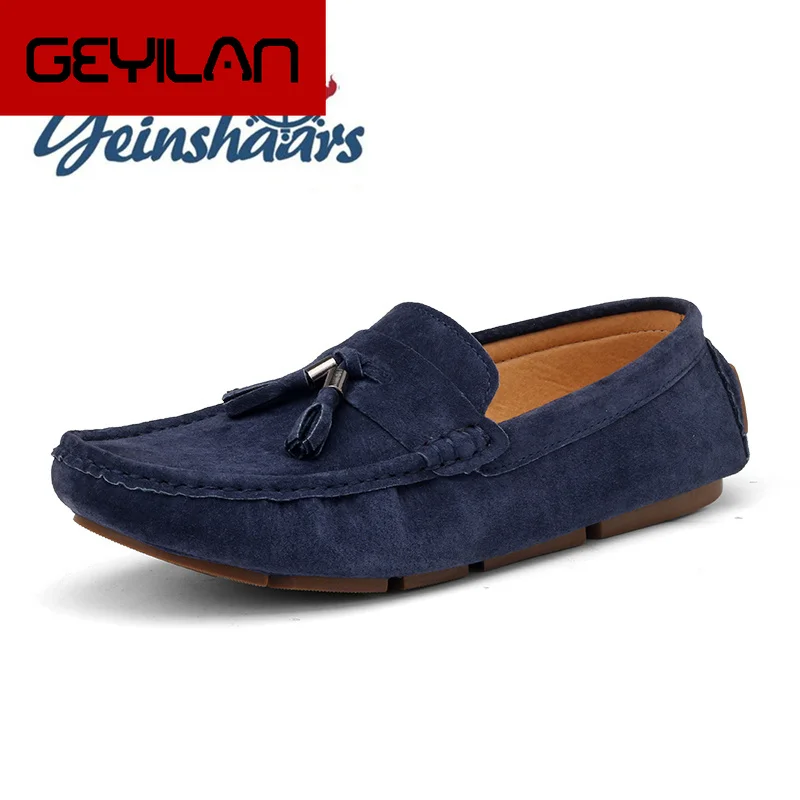 

Men Leather Shoes Tassel Casual Loafers Lightweight Breathable Driving Shoes Flats Male Comfortable Summer Shoes Moccasin Homme
