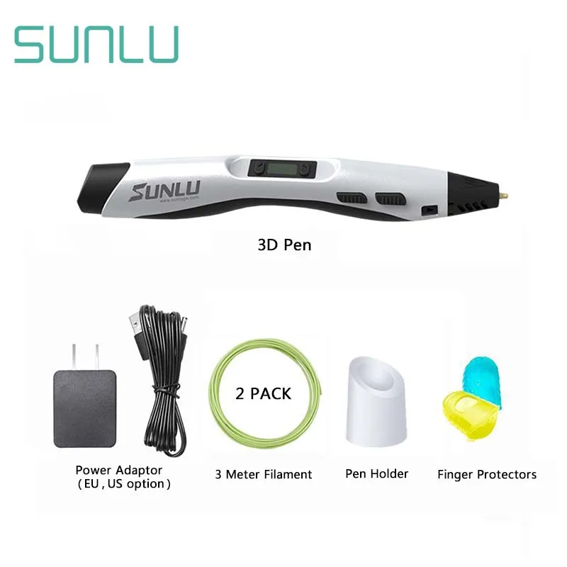 

3D Pen SL-300 With 5rolls/10m PLA Filament Non-toxic Material Safe To Children Scibble 3D Printing Pens DIY Gift