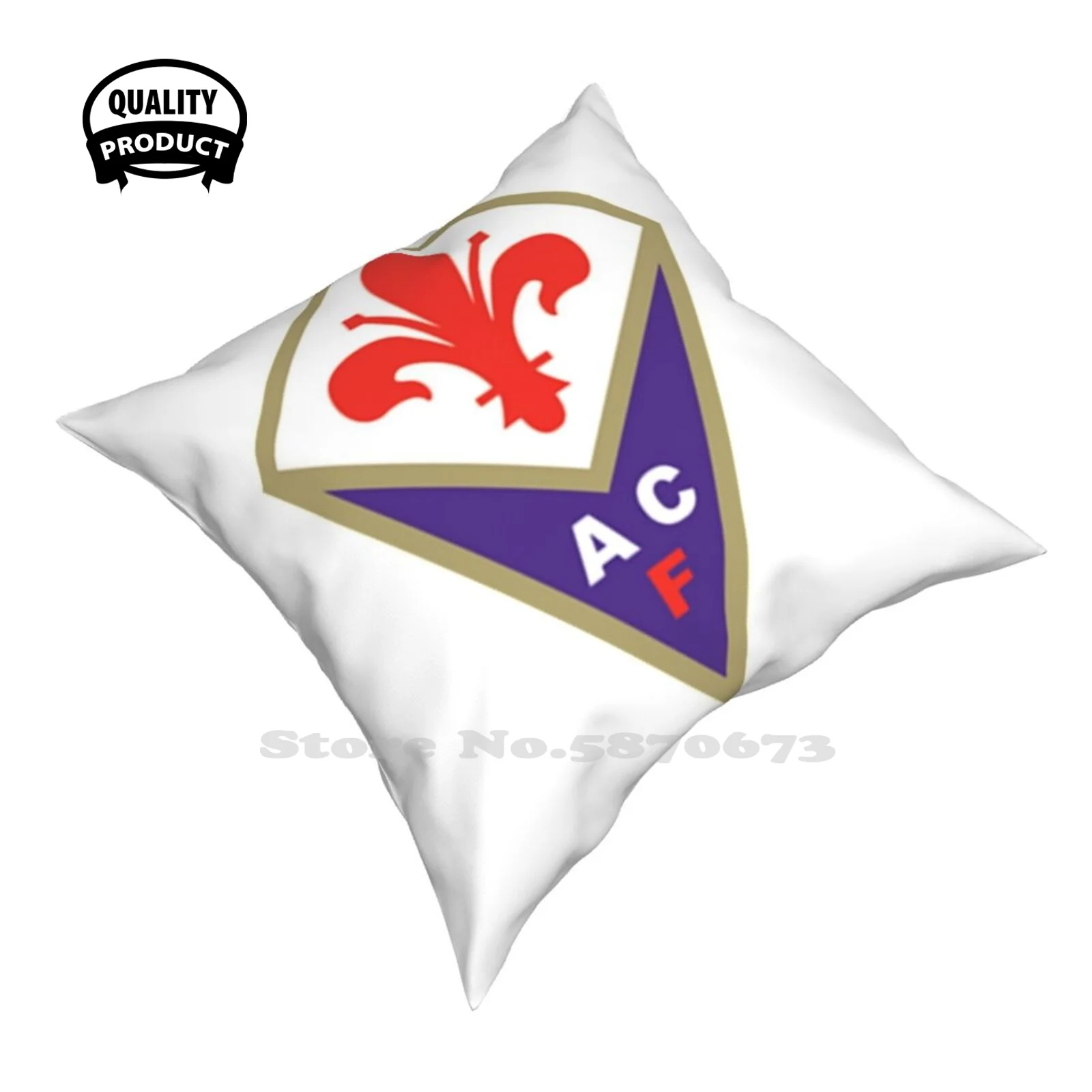 Fiorentina Badge Throw Cushion Pillow Cover Atalanta Benbenevento Milano Crotone Fiorentina Genoa Hellas Verona Inter