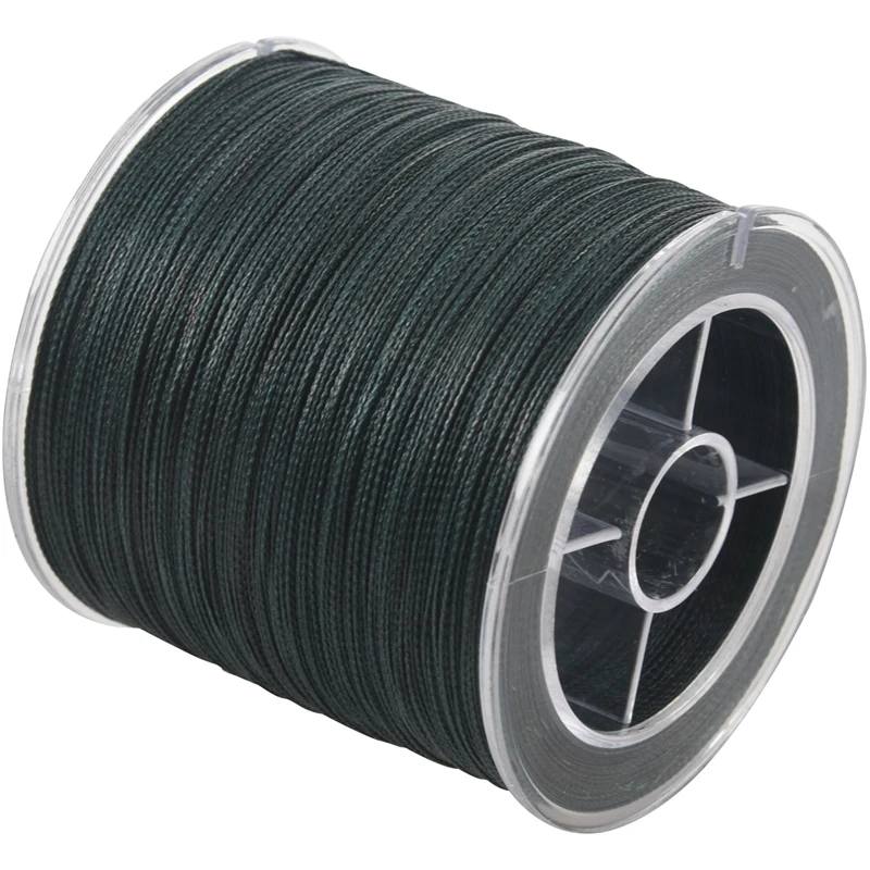 500M 50LB Colorful 4 Strands Multifilament PE Braid Fishing Line (Green)