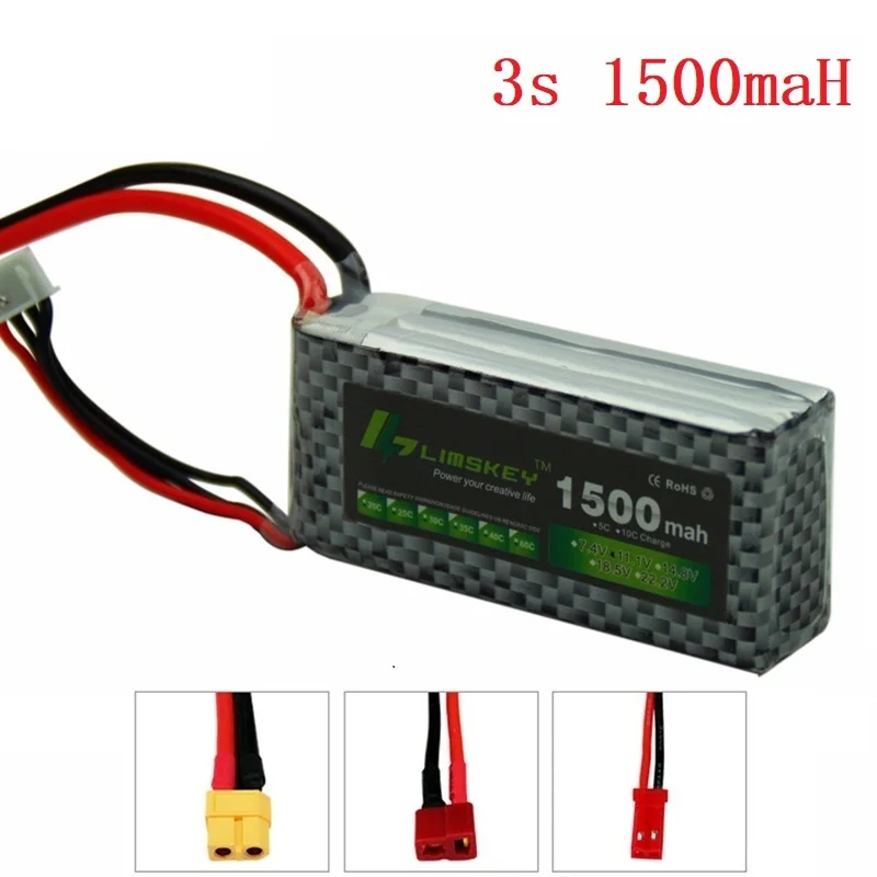 Limskey POWER 3S 11.1V 1500MAH T/XT60 télécommande modèle avion batterie fabricants Lithium polymère 3S li-po 11.1V batterie