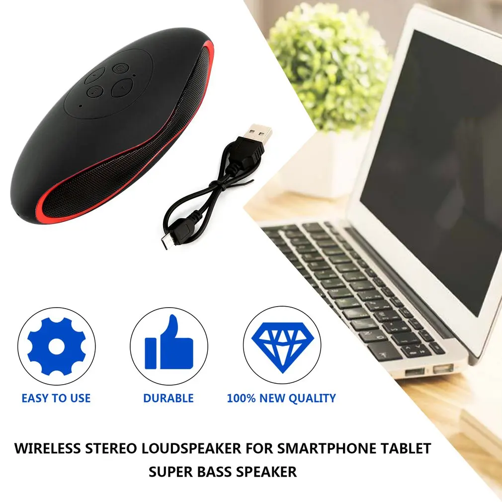 Мини Bluetooth динамик портативный беспроводной динамик звуковая система 3D стерео музыка объемный TF USB Super Bass Колонка акустическая система