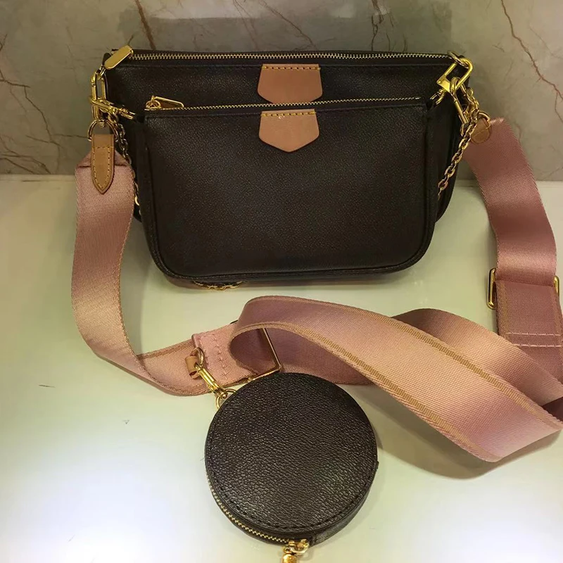 

Three in one mahjong bag 2020 new middle ancient bag Single Shoulder Messenger Bag wide shoulder belt small bag old flower three