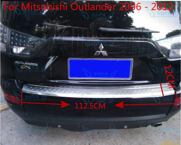 Для Mitsubishi Outlander 2006 2012 Высокое качество нержавеющая сталь Задний бампер протектор