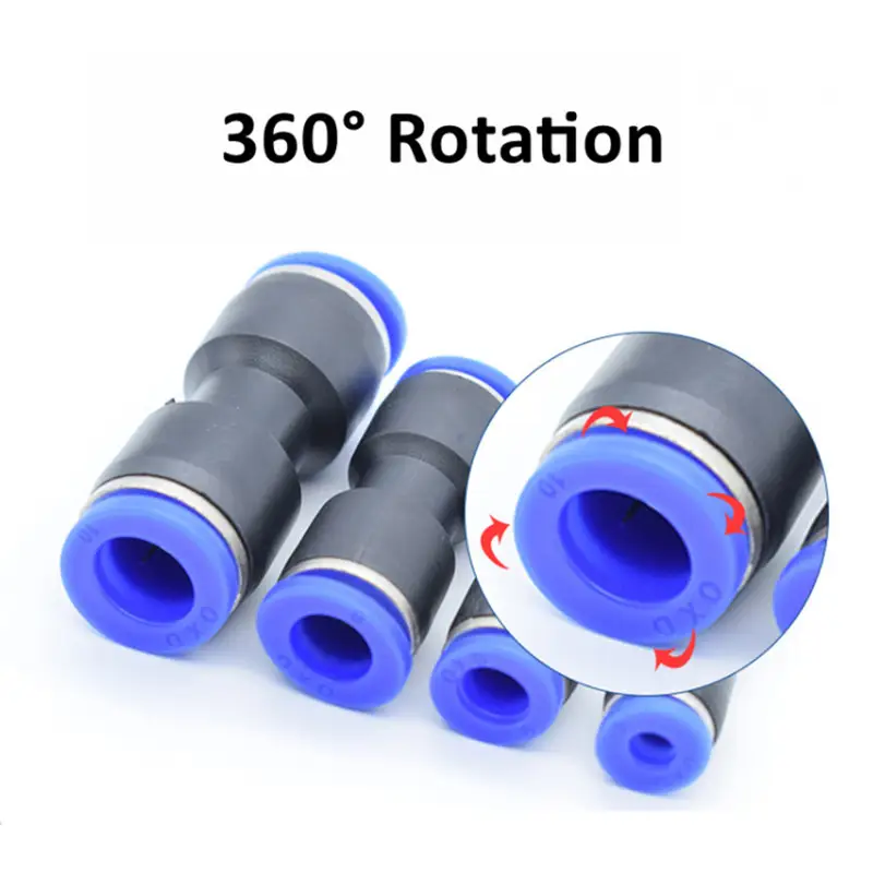 Pneumatic Fitting Pipe Connector Tube Air Quick Fittings Water Push In Hose Couping 4mm 6mm 8mm 10mm 12mm 14mm PU PY PK PE PV SA - Image 3