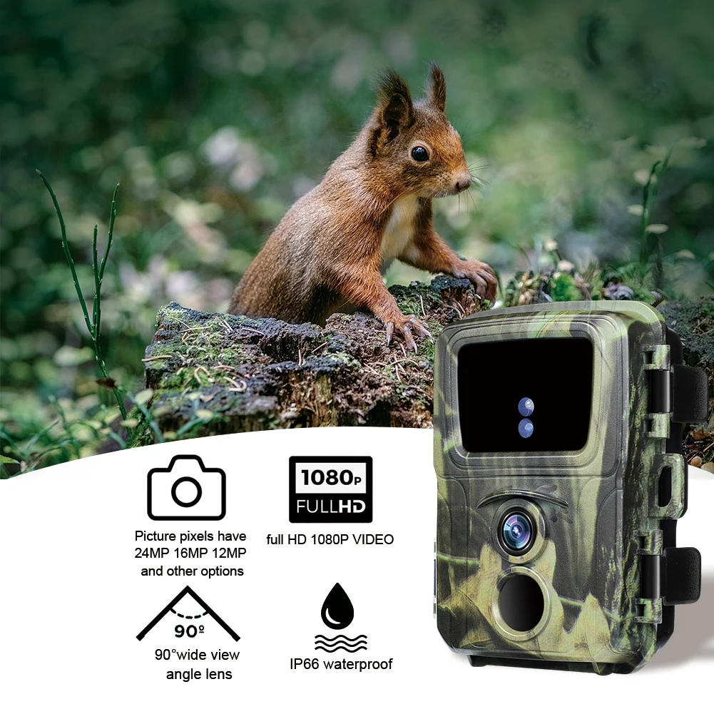 20MP 1080P Mini Trail Hunting Camera Wildlife Cameras 850NM  Night Vision Mini600  Animal Cam Photo Trap Surveillance Tracking — view 6