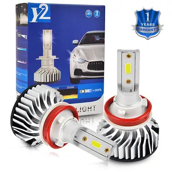 

2pcs H11 LED Car Headlight For Toyota Tacoma 2016-2017 12-24V 3000LM 6500K High and Low Beam Bulbs H8/H9 led Lamps