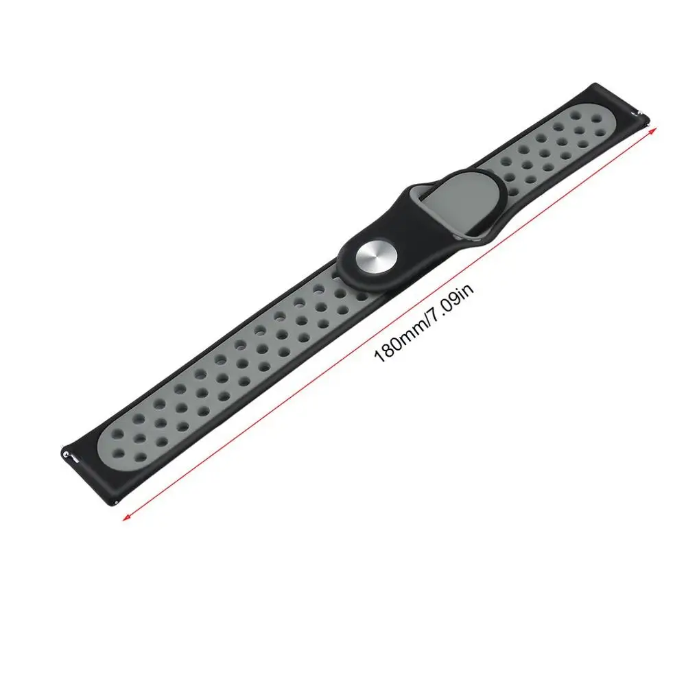 gray black Ремешок для наручных часов COLMI SN12 SN60 SPORT3 ремешок для наручных часов браслет напульсники умный Браслет Силиконовый водонепроницаемый relogio - Цвет: gray black