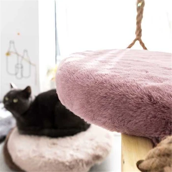 

Round Cushion Thickened Removable Washable Dressing Stool Round Cushion Tatami Mat Bay Window Cushion Household Longhair Cushion